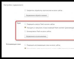 Avaa laajennusluettelo Yandexissa