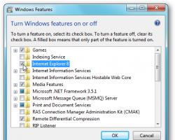 Internet Explorerin sammuttaminen Windows XP, 7:ssä